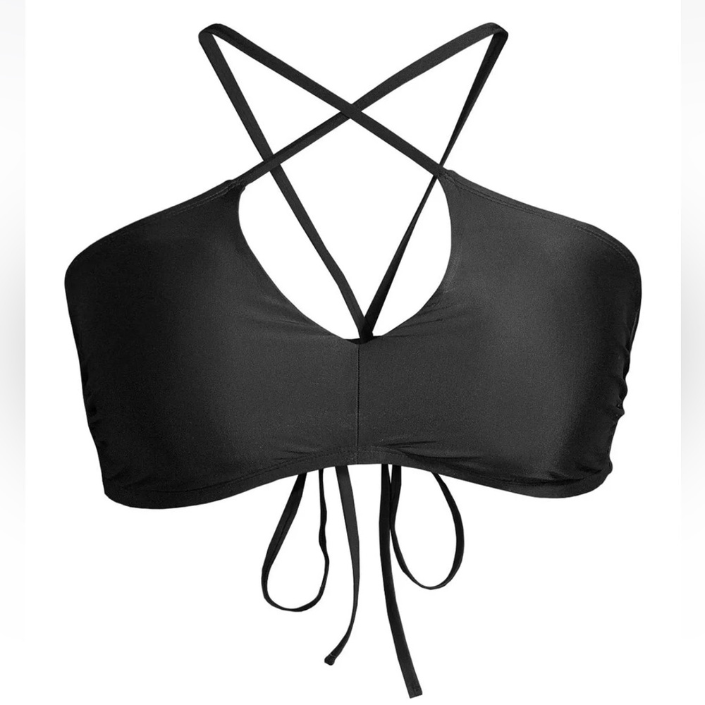 Time and Tru Women's Core Triangle Swimsuit Bikini Top NWT